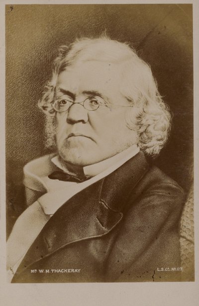 William Makepeace Thackeray (1811-1863), English novelist by English School
