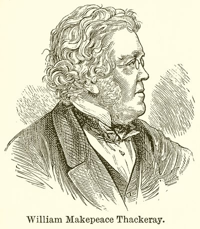 William Makepeace Thackeray by English School