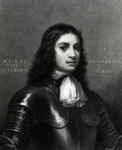 William Penn aged Twenty Two, print made by S. A. Schoff, 1862 by English School