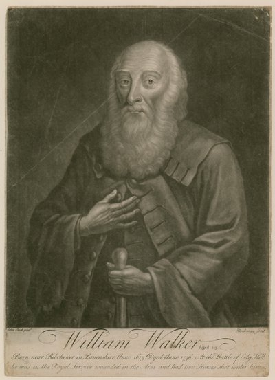 William Walker, at the age of 123, born in 1613, died 1736 by English School