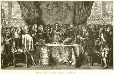 William of Orange taking the Oath as Stadtholder by English School