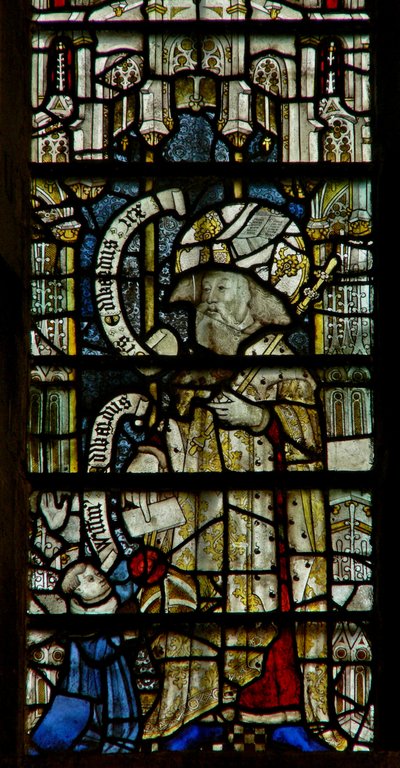 Window depicting St Edward the Confessor by English School