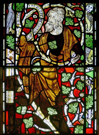 Window depicting Isaiah on the Tree of Jesse by English School