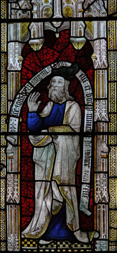 Window Ew depicting Joachim - husband of St Anne by English School