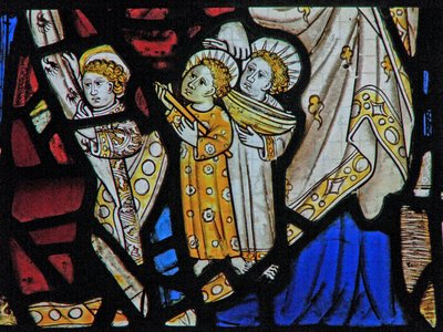Window Ew depicting St Mary Cleopas, Alphaeus and Their Children by English School