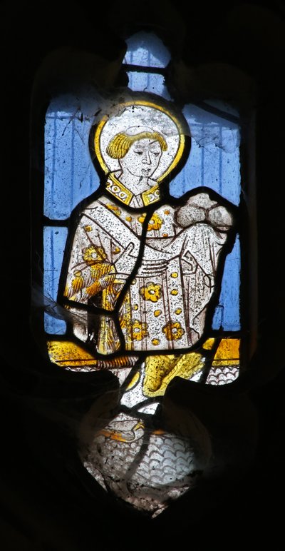 Window depicting St Stephen by English School