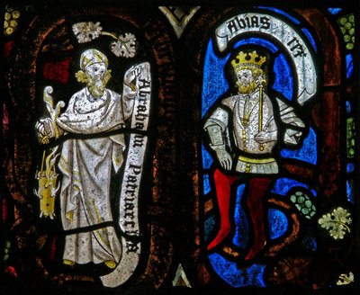 Tree of Jesse Figures: Abraham and Abijah by English School