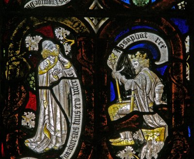 Tree of Jesse Figures: A Prophet and Jehoshaphat by English School
