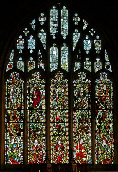 Window depicting the Tree of Jesse by English School