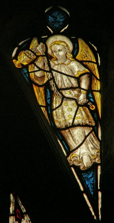 Window depicting the angelic Hierarchy: Domination by English School