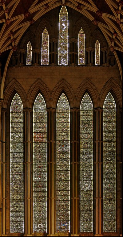 Window depicting grisaille by English School