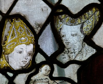 Window depicting a bishop