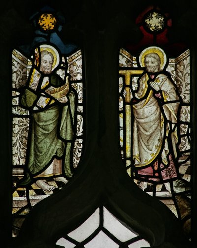 Window depicting St Jude and St Thomas by English School