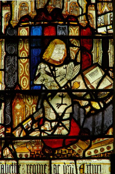 Window depicting a donor - Sir Reginald Grey by English School
