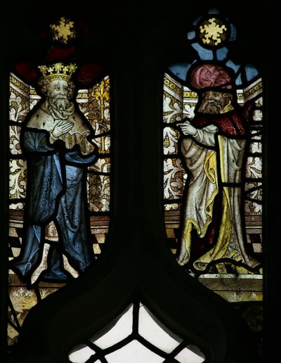 Window N6 depicting a king and a prophet by English School