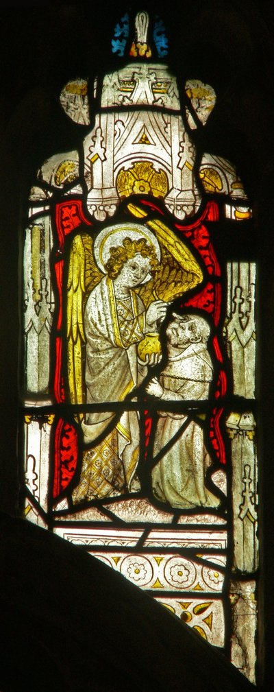 Window depicting the angelic Hierarchy: Archangel by English School