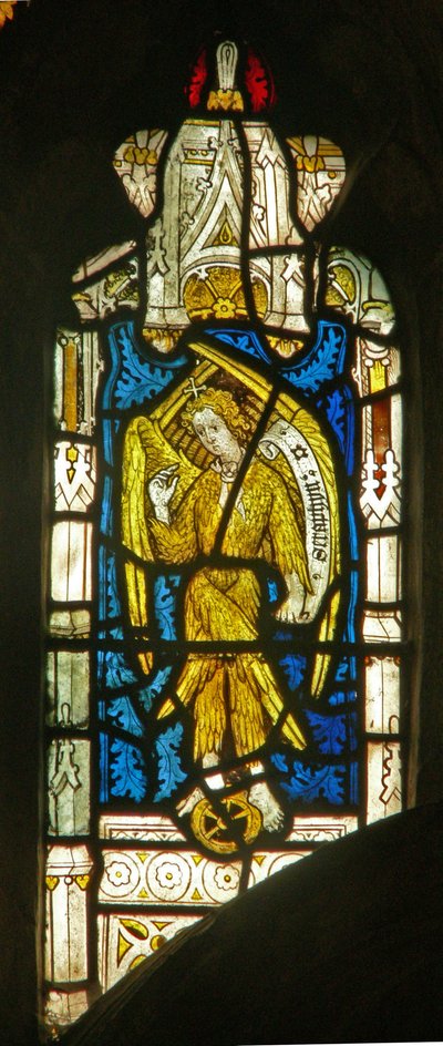 Window depicting the angelic Hierarchy: Seraphim by English School