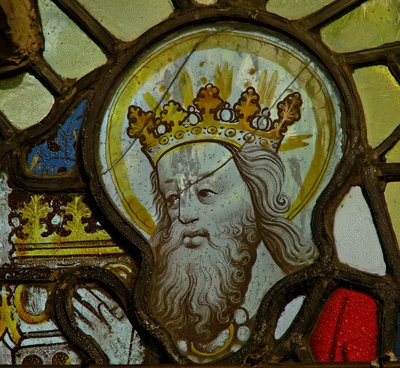 God - From a Coronation of the Virgin? by English School