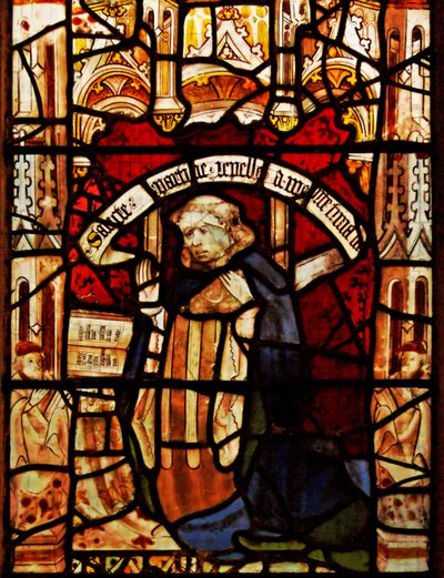 Window depicting a donor - Robert Semer by English School