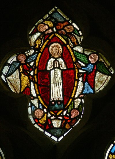 Assumption of the Virgin Mary (Window S1) by English School