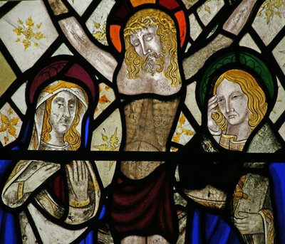 Window depicting the Crucifixion by English School