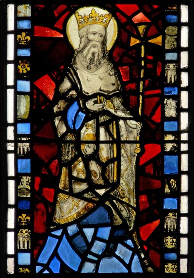 Window depicting St Edward the Confessor by English School