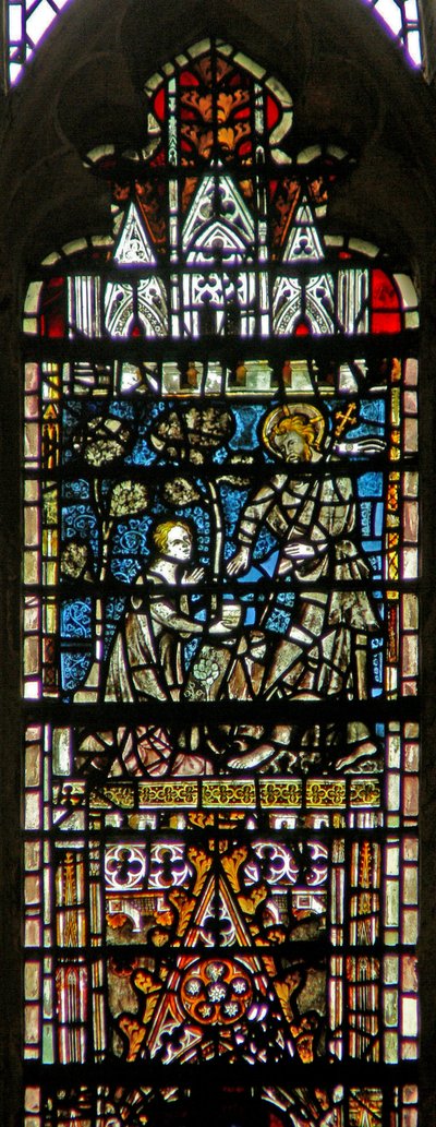 Window depicting a Resurrection scene: Noli Me Tangere by English School
