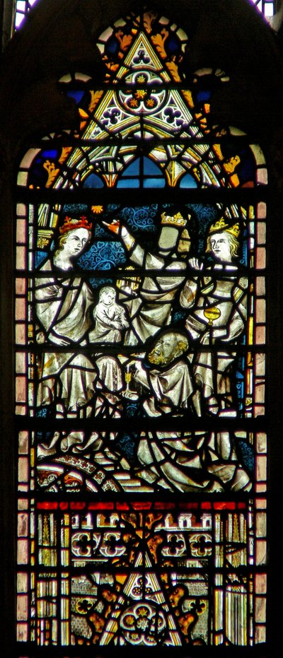 Window depicting the Adoration of the Magi by English School
