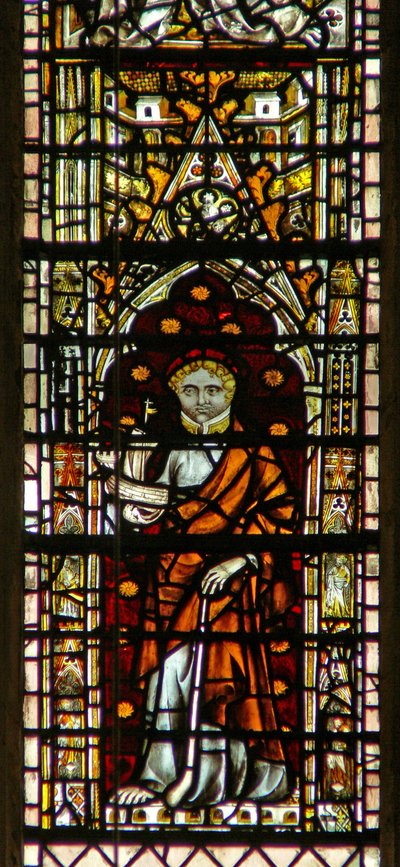 Window depicting St Jude by English School