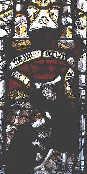 Window depicting Cain and Abel