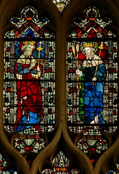 Window depicting Edward the Confessor and King Edmund by English School