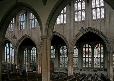 View of the North Side of the Church by English School