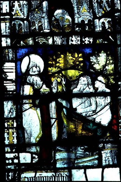 Window Depicting the Creation of Adam and Eve, Mid-15th Century by English School