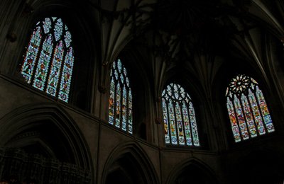 Window depicting the north side of the choir by English School