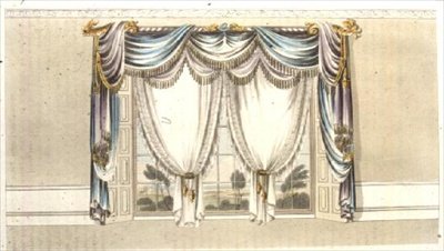 Window draperies, plate 110 from Ackermann
