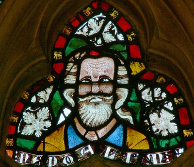 Window depicting Naphtali by English School