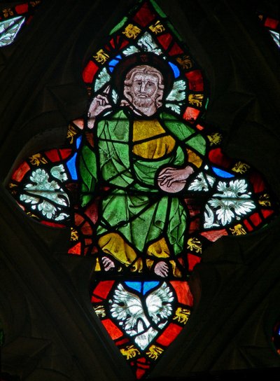 Window 5 depicting Christ by English School