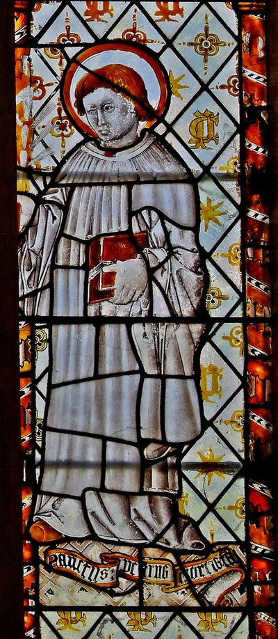 Window 2 depicting St Peter the Exorcist by English School