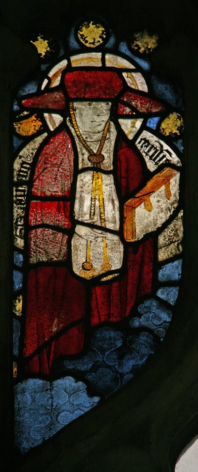 Window depicting a cardinal - Doctor of the Church? by English School