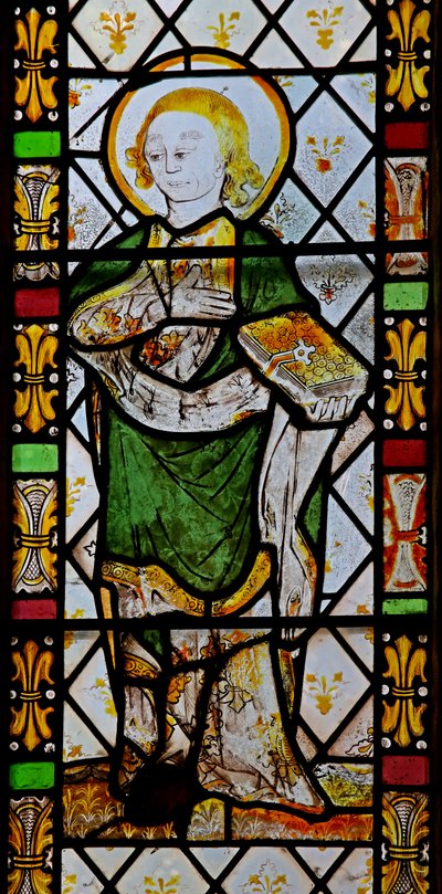 Window 3 depicting St John at the Crucifixion by English School