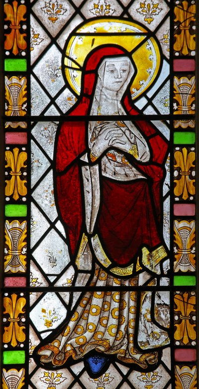 Window 3 depicting the Virgin Mary at the Crucifixion by English School