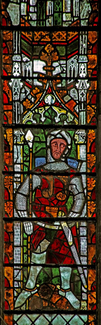 Window n4 depicting a Fitzhamon knight by English School