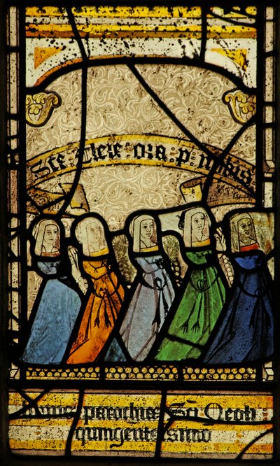 Window 4 depicting donors by English School