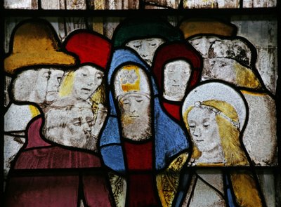 Window n4 depicting the Virgin Mary - betrothal to Joseph by English School