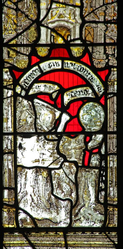 Window 6 depicting St George fighting the Gauls by English School