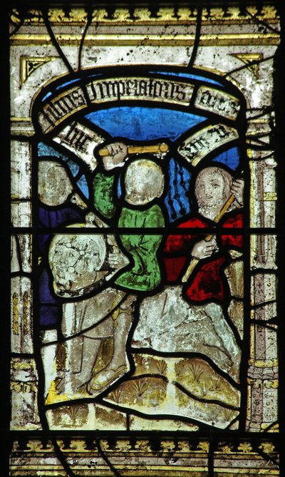Window 6 depicting St. George ridden by the king