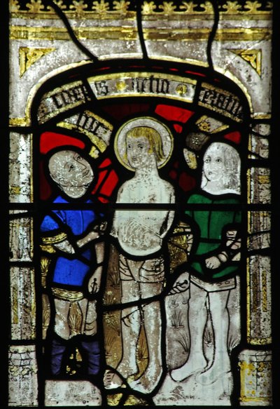 Window 6 depicting St George is tortured with iron rakes by English School