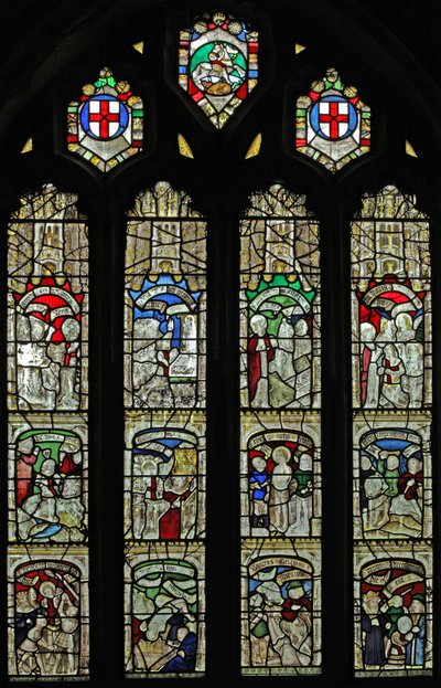 Window 6 depicting the St. George window by English School