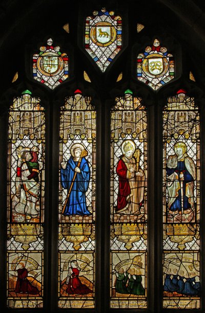 Window depicting Borase family by English School