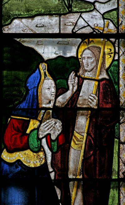 Window s3 depicting a Resurrection scene: Noli Me Tangere by English School